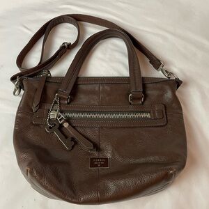 Fossil Dawson Satchel Crossbody Bag Removable Crossbody Strap